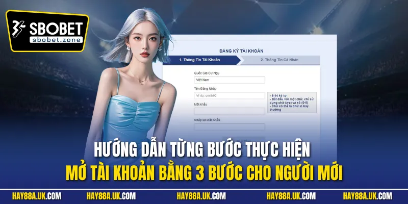 Hướng dẫn từng bước thực hiện mở tài khoản bằng 3 bước cho người mới